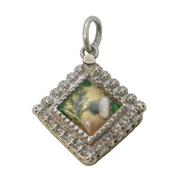 Charles Horner Victorian Sterling Silver Essex Crystal Thistle Pendant Antique