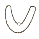 Sterling Silver Cable Link Chain Necklace Vintage c1970