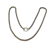 Sterling Silver Cable Link Chain Necklace Vintage c1970