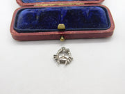 Sterling Silver Cancer the Crab Zodiac Charm Pendant Vintage c1970