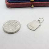 Sterling Silver & Enamel Gloucester Crest Charm Pendant Vintage c1970