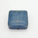 Art Deco Faux Leather Blue Jewellery Display Box Antique c1930s