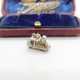 Sterling Silver Steam Train Charm Pendant Vintage c1970