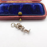 Sterling Silver Singing in the Rain Lamp Post Charm Pendant Vintage c1970