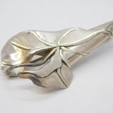 Art Nouveau Style Sterling Silver Floral Dress Brooch Vintage 1981 London