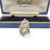 Sterling Silver Traditional Clothes Press Charm Pendant Vintage c1970