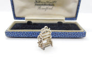 Sterling Silver Traditional Clothes Press Charm Pendant Vintage c1970