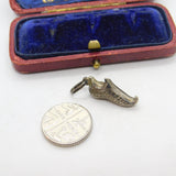 Sterling Silver Dancing Clog Shoe Charm Pendant Vintage c1970