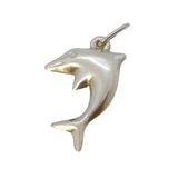 Sterling Silver Dolphin Charm Pendant Vintage c1970