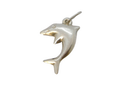 Sterling Silver Dolphin Charm Pendant Vintage c1970