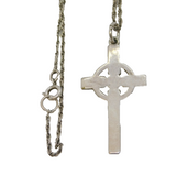Isle of Mull Silver Co. Sterling Silver Celtic Cross Pendant Necklace Vintage
