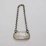 George III Sterling Silver 'Chili Vinegar' Sauce Ticket Antique c1790s