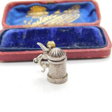 Sterling Silver Beer Stein Tankard Charm Pendant Vintage c1970