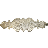 Large Victorian Sterling Silver Floral Sweetheart Brooch Antique c1890