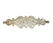 Large Victorian Sterling Silver Floral Sweetheart Brooch Antique c1890