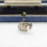 Sterling Silver Donkey with Baskets Charm Pendant Vintage c1970
