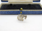 Sterling Silver Donkey with Baskets Charm Pendant Vintage c1970
