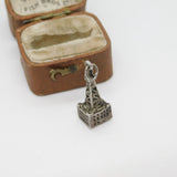 Sterling Silver Blackpool Tower Charm Pendant Vintage c1970