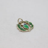 Sterling Silver Enamel Scottish Thistle Charm Pendant Vintage c1970