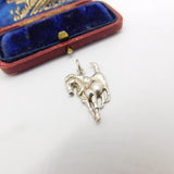 Sterling Silver Prancing Horse Charm Pendant Vintage c1970
