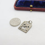 Sterling Silver Abstract Design Charm Pendant Vintage c1970