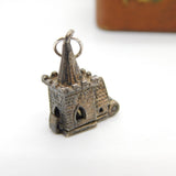 Sterling Silver Openable Church on a Wedding Day Charm Pendant Vintage c1970
