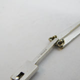 9ct White Gold & Doublet Opal Set Drop Pendant Necklace Vintage 1966 London