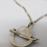 10ct Gold & Sterling Silver Modernist Earrings & Necklace Jewellery Suite c1970s
