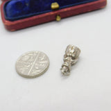 Sterling Silver Medieval Woman Charm Pendant Vintage c1970
