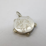 Sterling Silver Spanish Matador Charm Pendant Vintage c1970