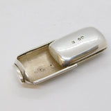 Victorian Sterling Silver Novelty Sliding Vesta Case Antique 1887 London