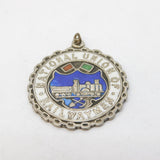 Sterling Silver Enamel National Union of Railwaymen Fob Medal Antique c1920
