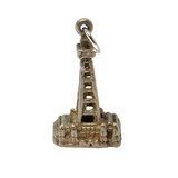 Sterling Silver Blackpool Tower Charm Pendant Vintage c1970