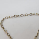 Sterling Silver Murano Glass Heart T-Bar Chain Bracelet Vintage c1990s
