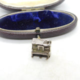 Sterling Silver Stand Up Piano Charm Pendant Vintage c1970