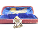 Sterling Silver Little Christmas Donkey Charm Pendant Vintage c1970