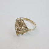Sterling Silver Native American Chief Band Ring Vintage c1990 Size U