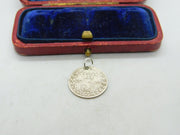 Sterling Silver Threepence George V Charm Pendant 1916