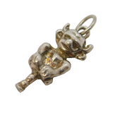 Sterling Silver Lincoln Imp Charm Pendant Vintage c1970s