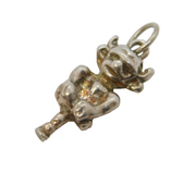 Sterling Silver Lincoln Imp Charm Pendant Vintage c1970s