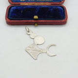 Abstract Sterling Silver Fish & Bubbles Pendant Modern 2019 Birmingham Hallmarks