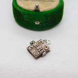 Sterling Silver Holy Bible Opening Charm Pendant Vintage c1970