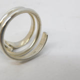 Mexican Sterling Silver Cabochon Turquoise Snake Style Ring Vintage c1970