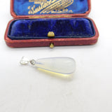 Sterling Silver and Quartz Crystal Charm Pendant Vintage c1970