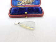 Sterling Silver and Quartz Crystal Charm Pendant Vintage c1970