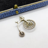 Sterling Silver Pennyfarthing Bicycle Charm Pendant Vintage c1970