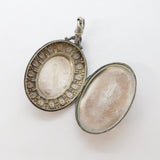 Aesthetic Movement Victorian Sterling Silver Sweetheart Locket Antique