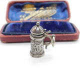 Sterling Silver Miniature Beer Stein Charm Pendant Vintage c1970