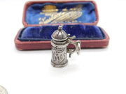 Sterling Silver Miniature Beer Stein Charm Pendant Vintage c1970