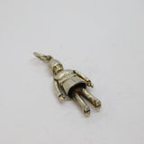 Sterling Silver Bearskin Guard Soldier Charm Pendant Vintage c1970